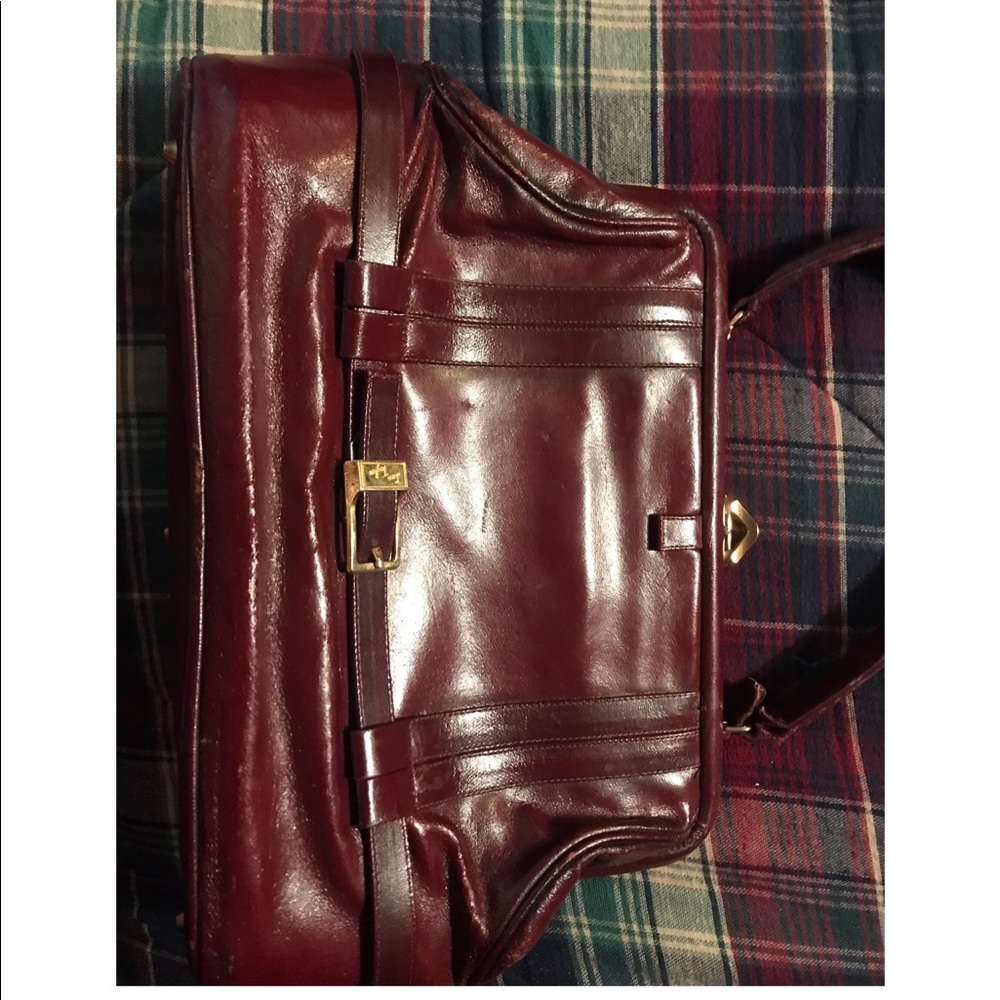 Lou Taylor burgundy Vintage 50s-60s purse